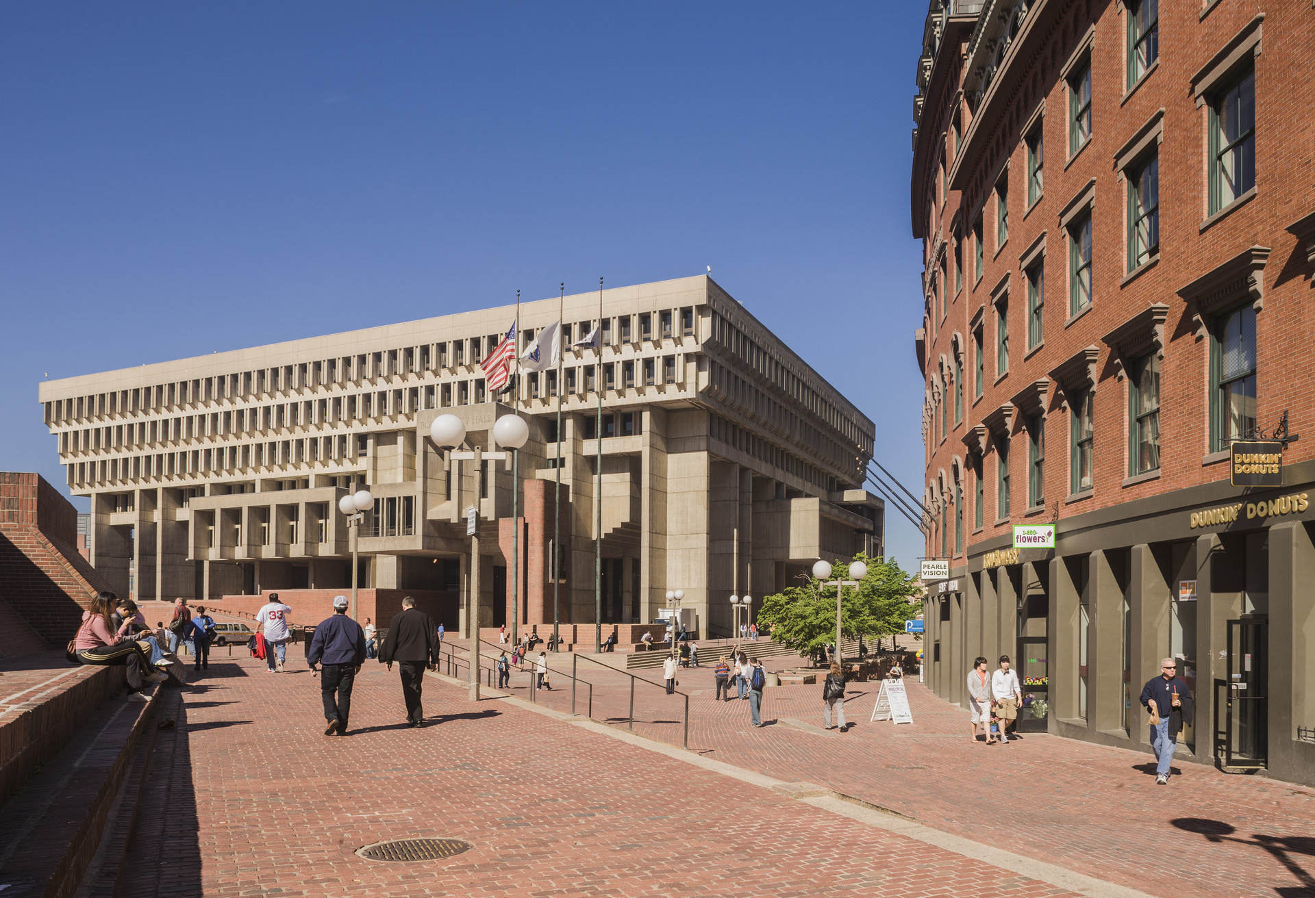 Boston City Hall is één van vele overheidsprojecten gebouwd in de bloeiperiode van het brutalisme